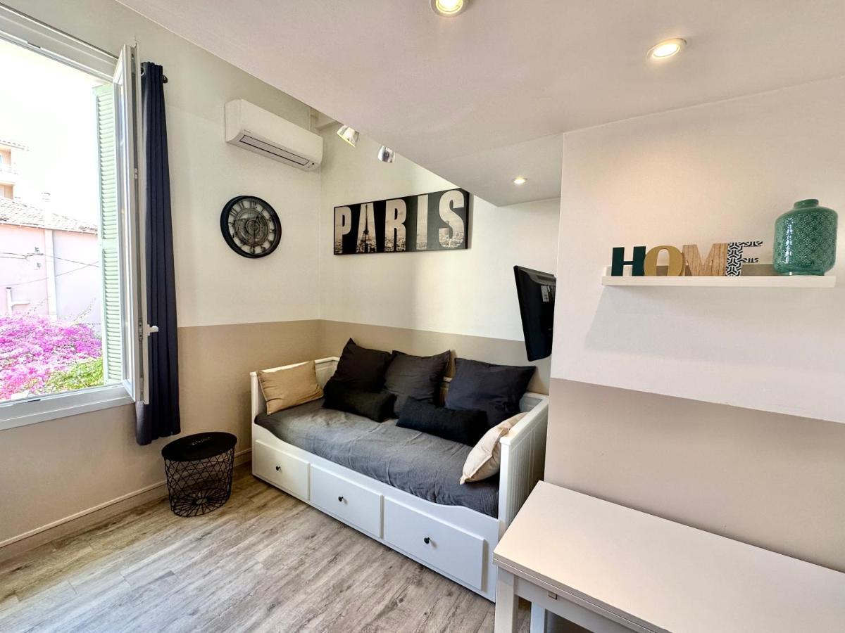 Studio Avec Clim A 100M Plage - 15Min Centre Ville 니스 외부 사진